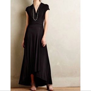Black ANTHROPOLOGIE Maeve Bristol Maxi Dress Sz XS